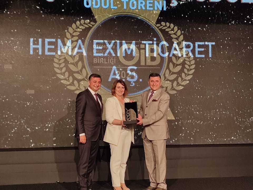 İhracat ödülüne layık görüldük!